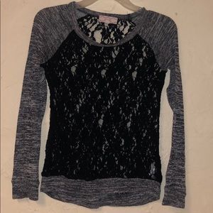 lace long sleeve shirt